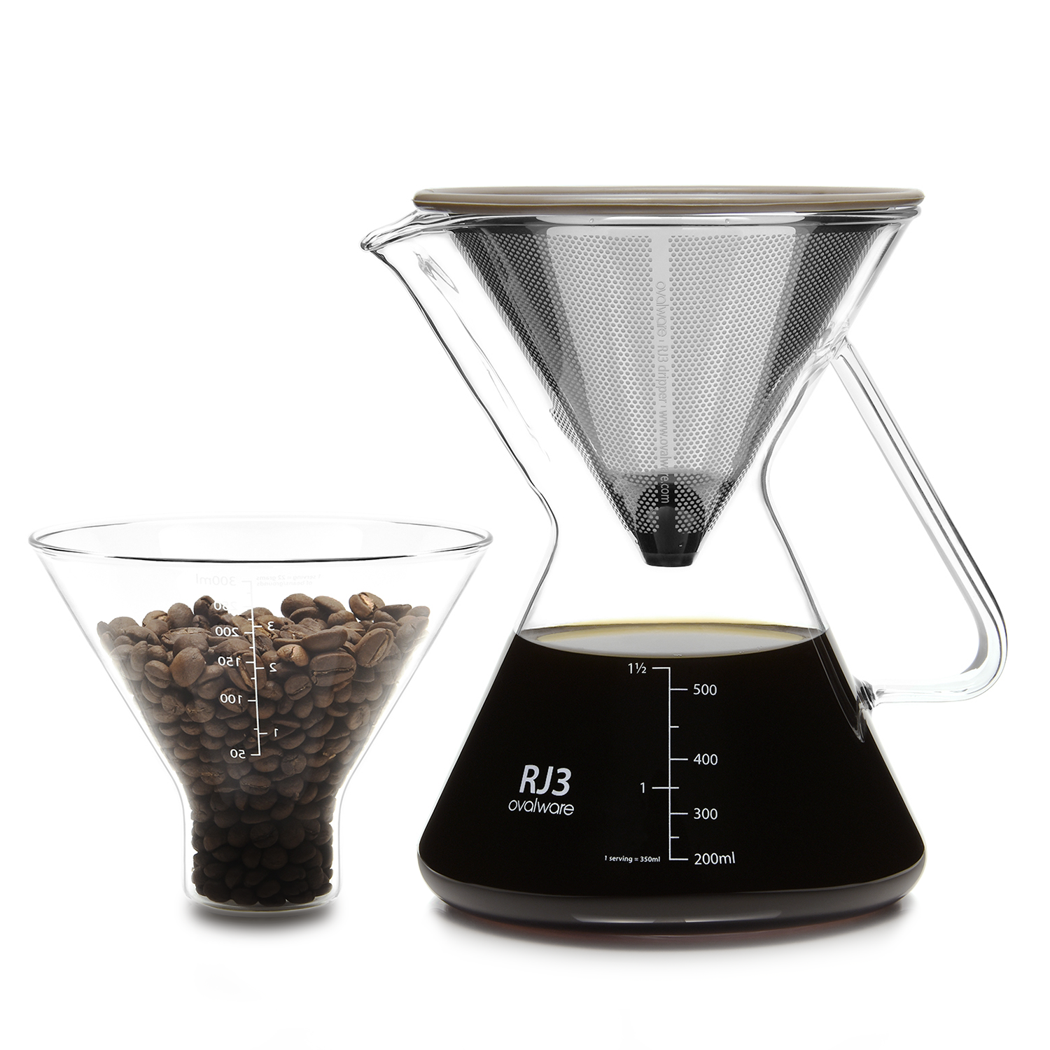 Pour Over Coffee Maker with Filter