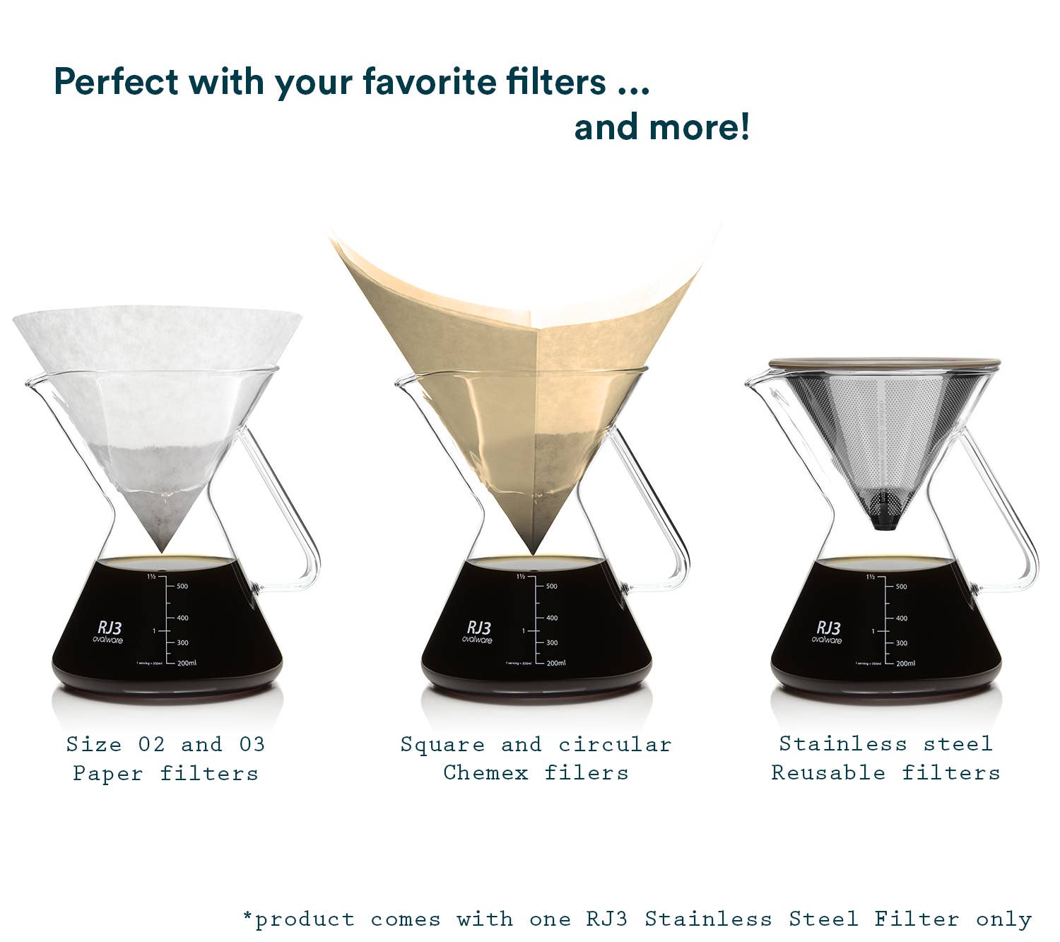 Pour Over Coffee Maker with Filter