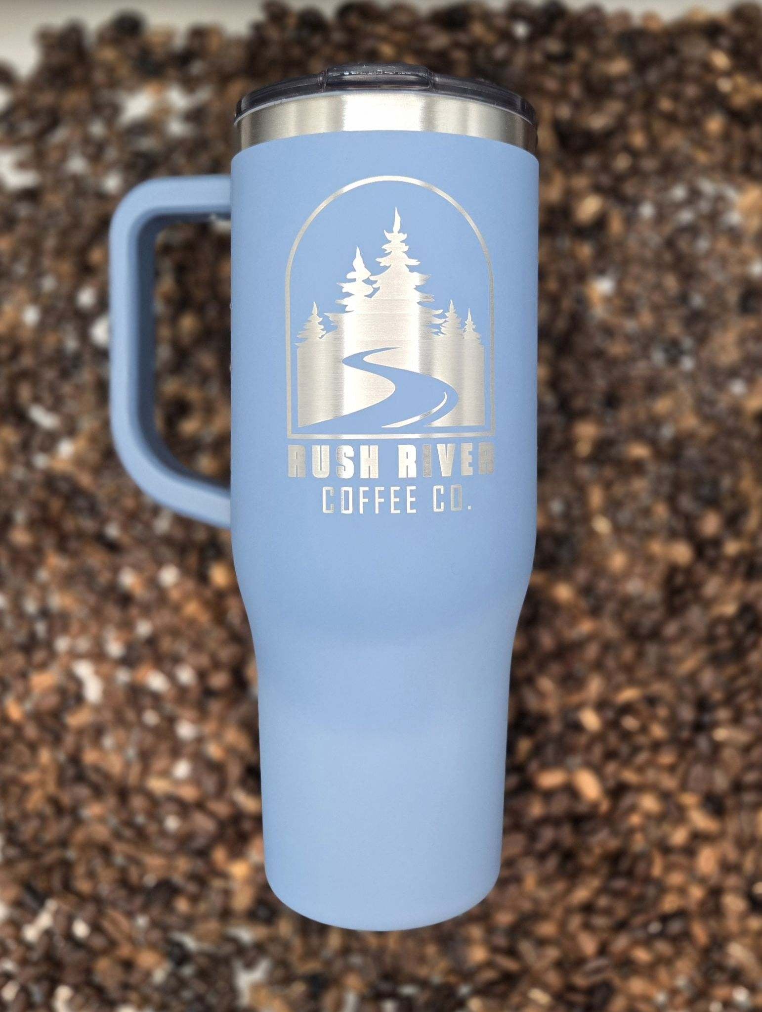 40 oz Tumbler with Handle | Slate Blue